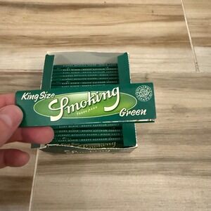 Smoking Green King Size Pure Hemp Rolling Papers 21 Booklets Bulk Box Spain